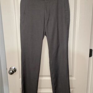 Calvin Klein Men's Charcoal Slim Fit Dress Pants